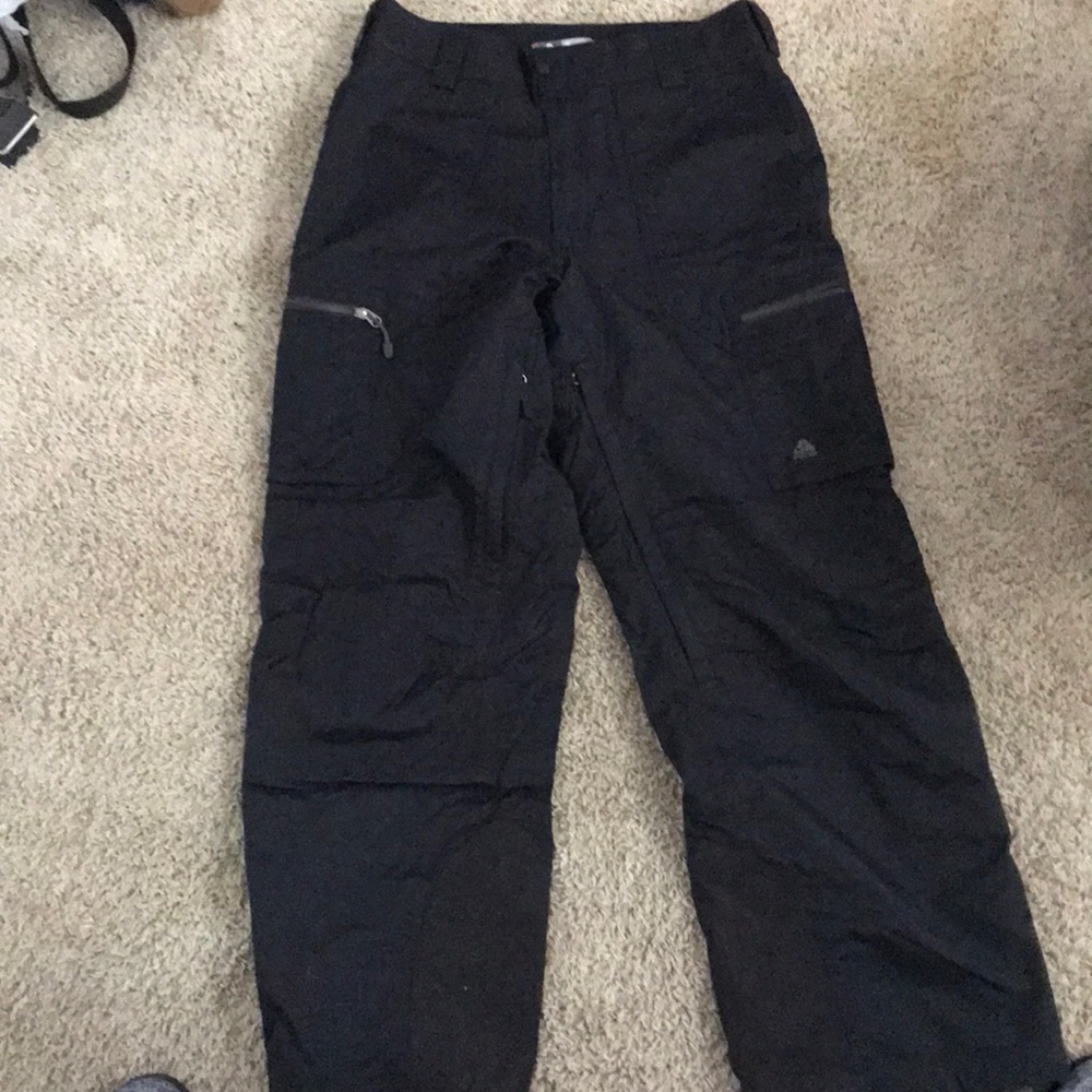 Womens black nike snow pants size 3.